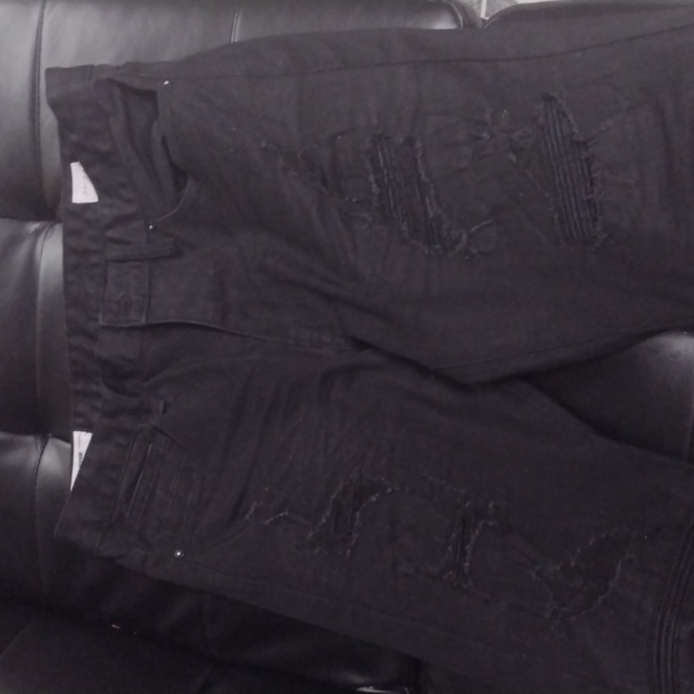 Black Smoke Rise Jeans 32X32